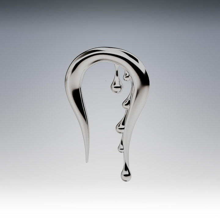 Crescent Drip earring